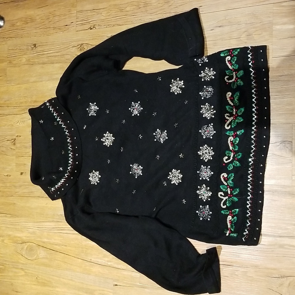 B.P Design black Christmas sweater szXL EUC